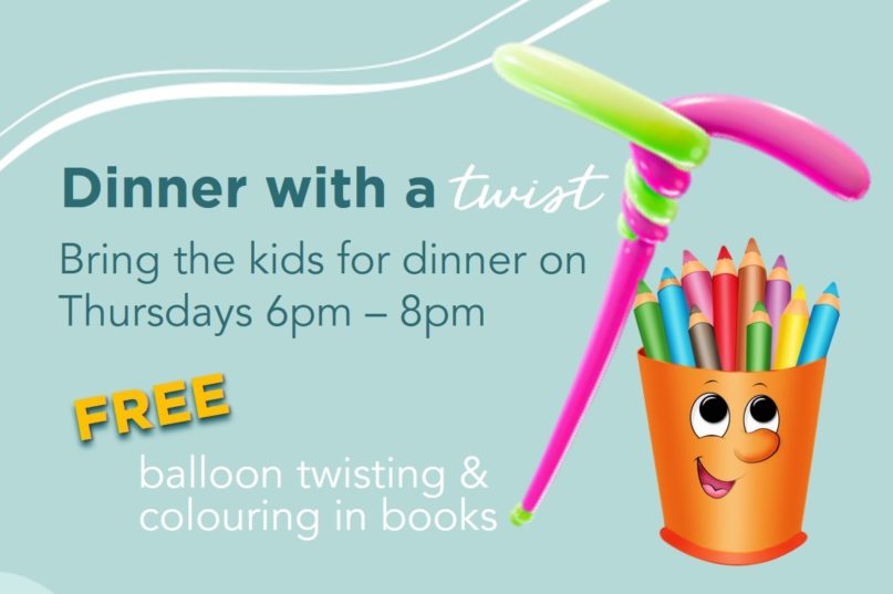 Dinner with a TWIST over the School Holidays