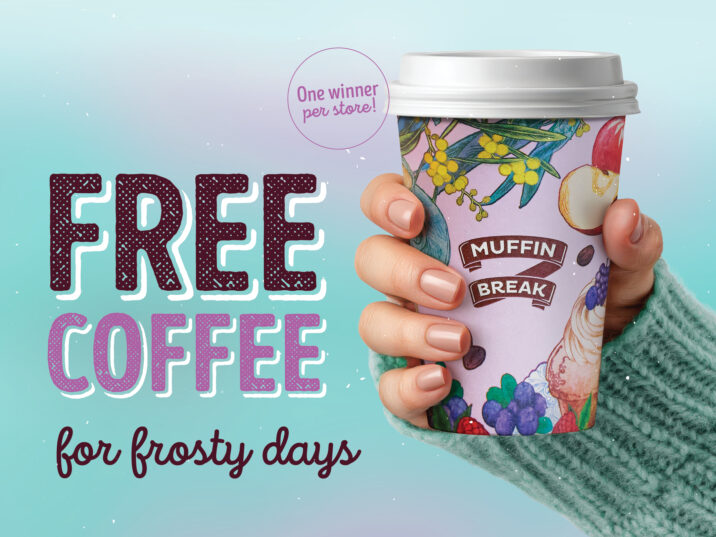 WIN Free Coffee for Frosty days! 1 – 30 June 2026.